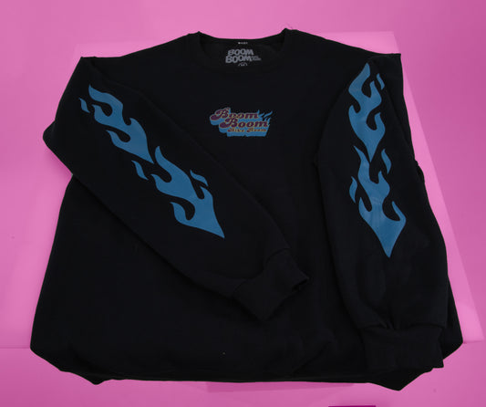 BOOM BOOM Bike Room - Long sleeve - Crew neck