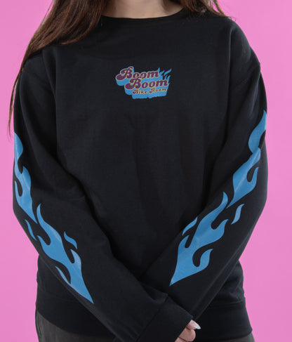 BOOM BOOM Bike Room - Long sleeve - Crew neck