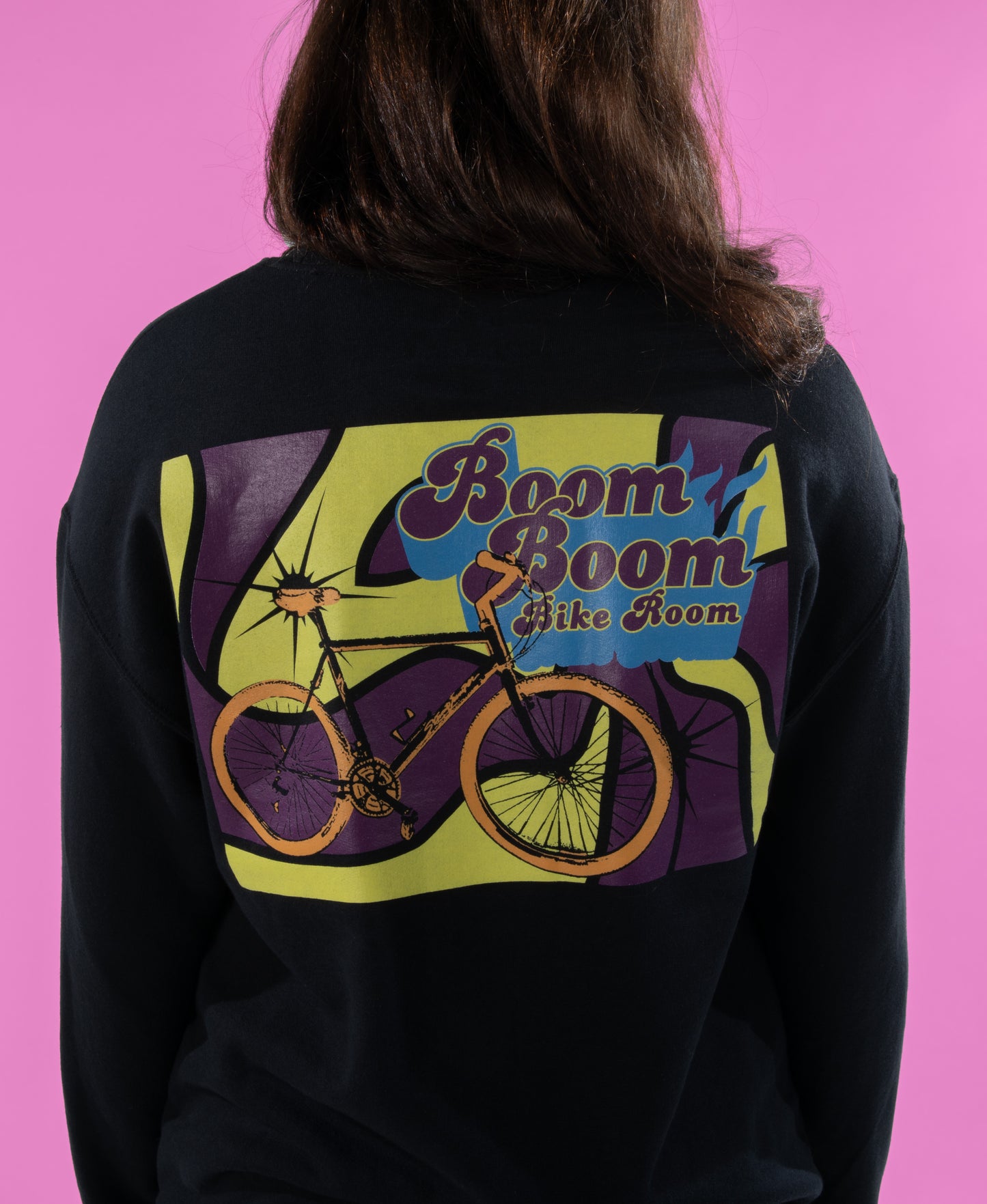 BOOM BOOM Bike Room - Long sleeve - Crew neck