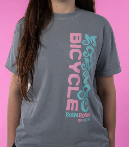 BICYCLE MANIAC - Short sleeve shirt - grey