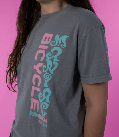 BICYCLE MANIAC - Short sleeve shirt - grey