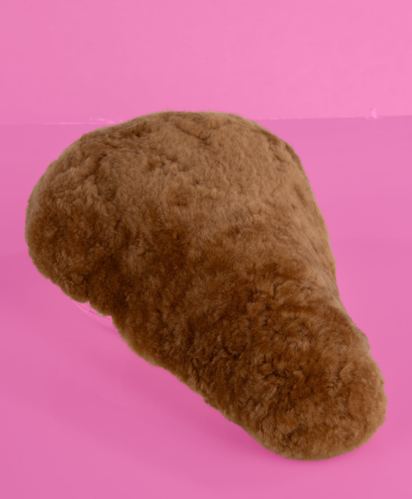Fur bike seat cover - Brown