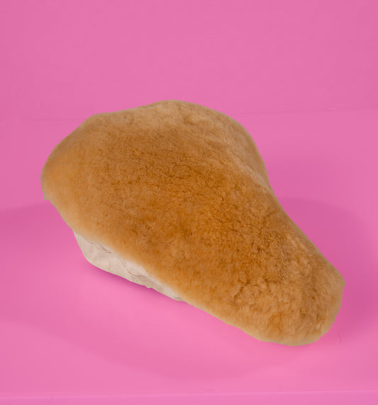 Fur bike seat cover - Tan